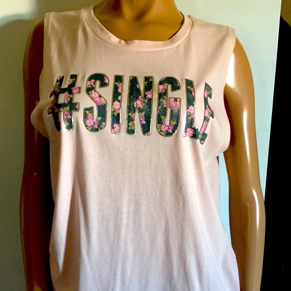 #Single t-shirt.  Perfect when newly divorced or single. Never worn. NWOT